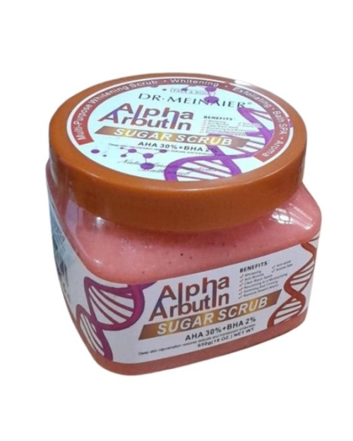 Dr. Meinaier Alpha Arbutin Sugar Scrub – AHA 30% + BHA 2% (650g)